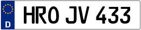 Trailer License Plate